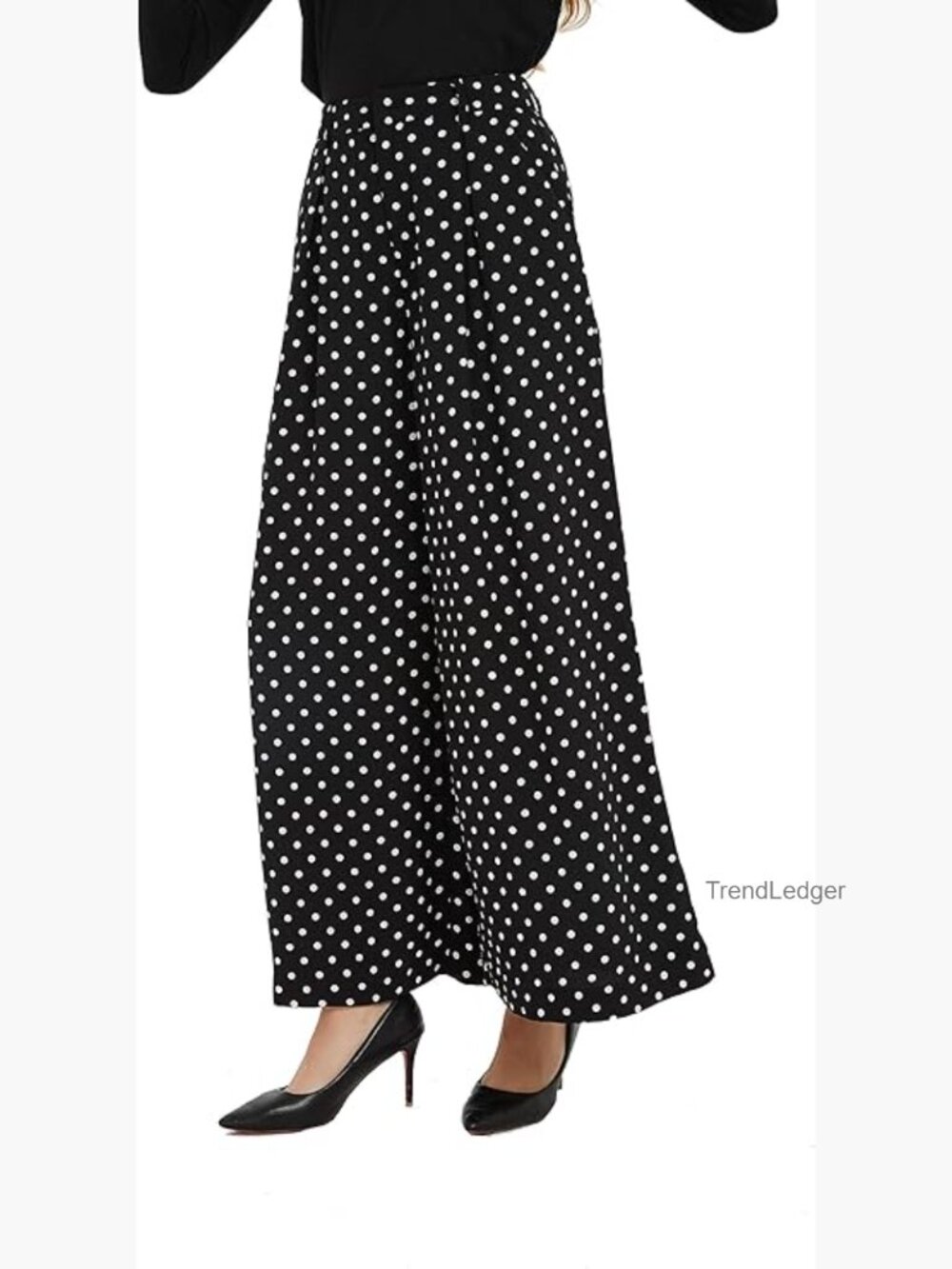High Waist Wide Leg Palazzo Pants Flowy Trousers